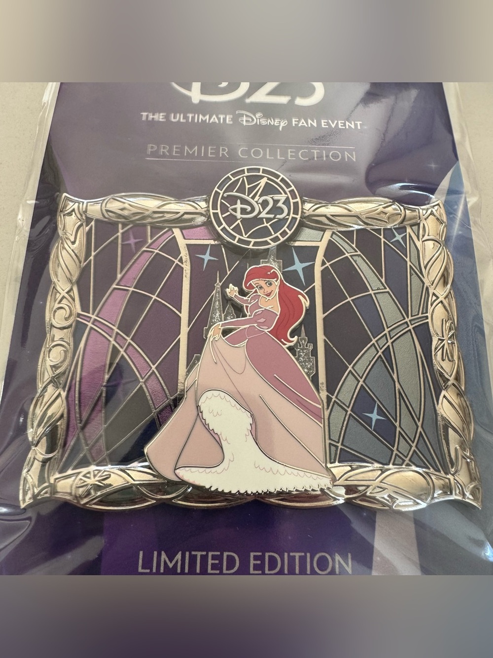 D23 THE ULTIMATE DISNEY FAN EVENT PREMIER COLLECTION PIN ARIEL LE 1000